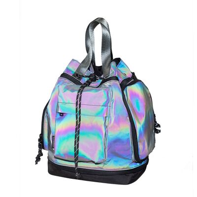Pyramid Limelight Series - small multi-use backpack with holographic effect
