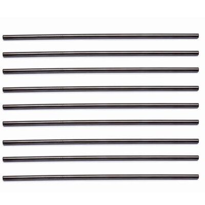 Stainless steel straws BLACK color (straight)