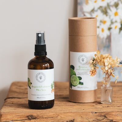 Spray d'oreiller à la bergamote et à l'encens