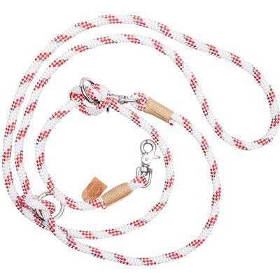 ROPE DOG LEAD RED-WHITE