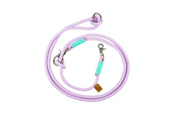 LAISSE POUR CHIEN EN CORDE LILAS