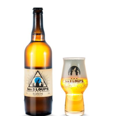 Verre à bière Craft Master One 46 cl. jaugé 25 cl. - Brasserie Les 3 Loups