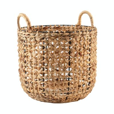 Seagrass basket with handles 35x29.5 cm.
