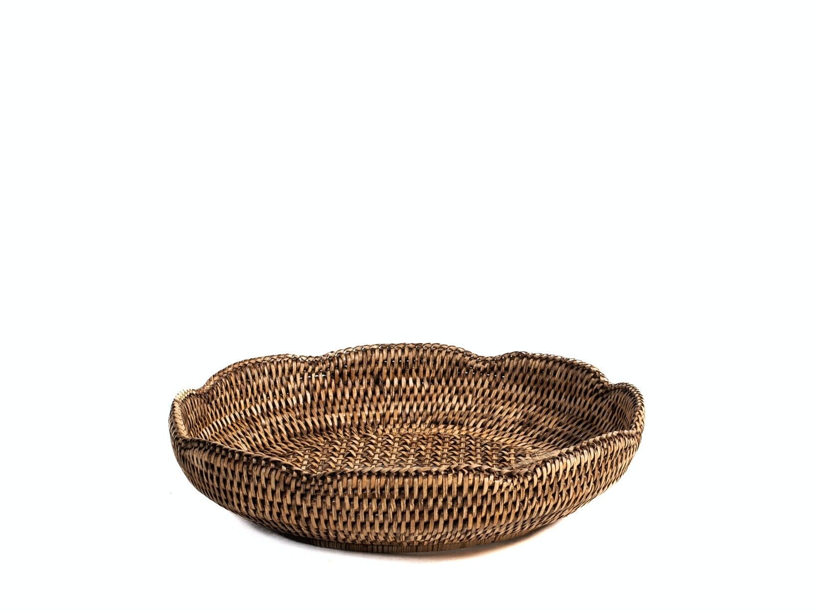 Cestino in rattan tondo cm 30x6h.