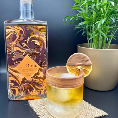 Licor Vegano de Ron con Chocolate y Naranja