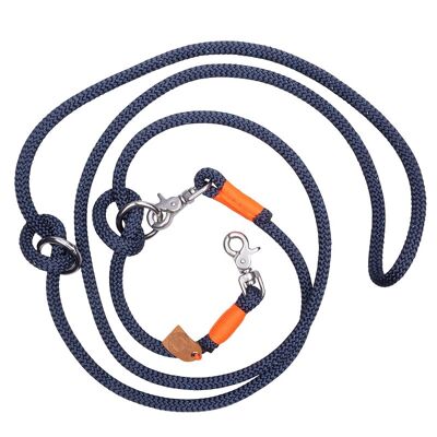 LAISSE POUR CHIEN EN CORDE BLEU FONCÉ