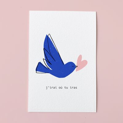 Love card - Bird