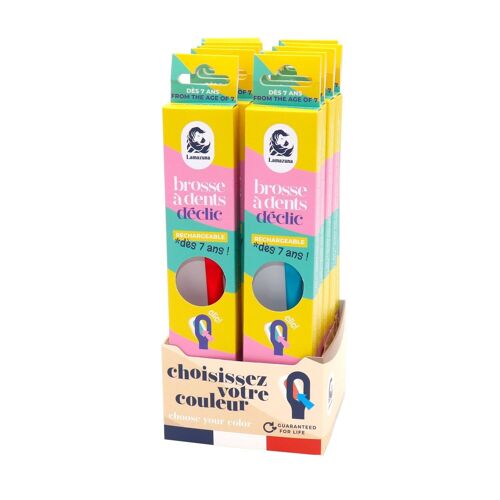 Brosses à dents Enfants - Lot de 10 (mélange de couleurs)