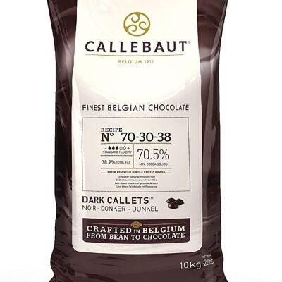 BARRY CALLEBAUT ricetta 70-30-38 - Cioccolato fondente 70% cacao -10 kg - pistole