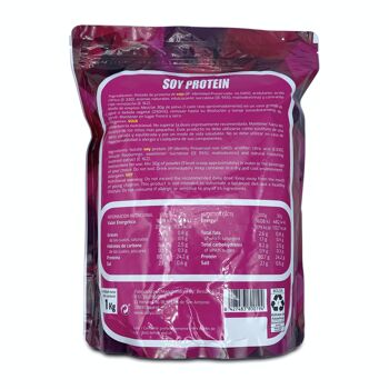 SOTYA Sport protéine de soja fraise 1000g Doypack 2