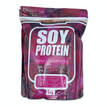 SOTYA Sport protéine de soja fraise 1000g Doypack 1