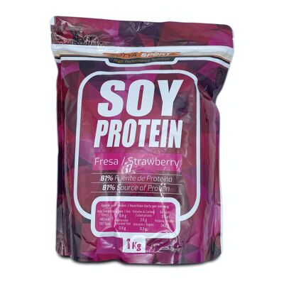 SOTYA Sport soy protein fresa 1000g Doypack