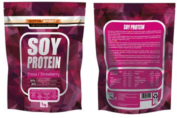SOTYA Sport protéine de soja fraise 1000g Doypack 3
