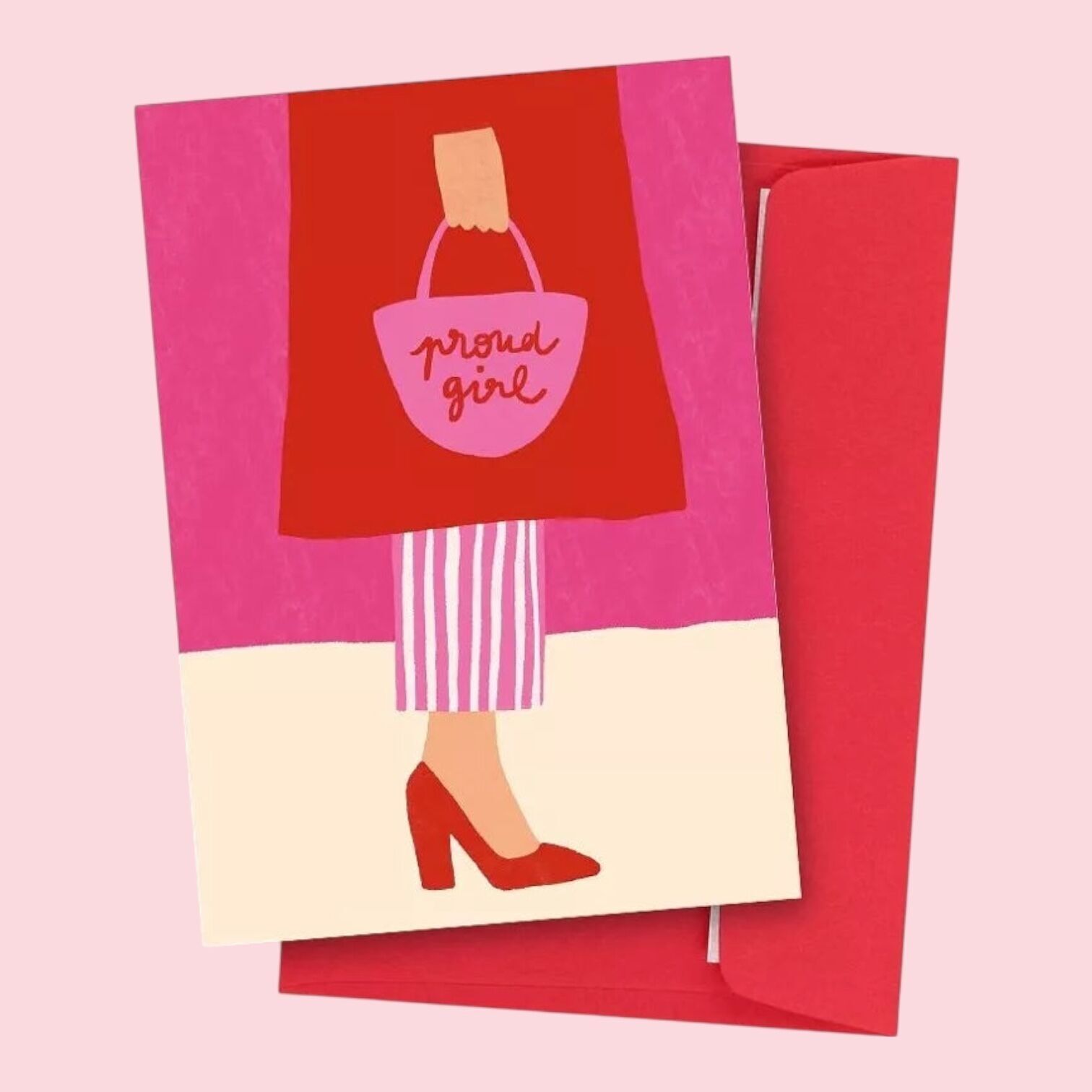 Stolzes Mädchen Postkarte