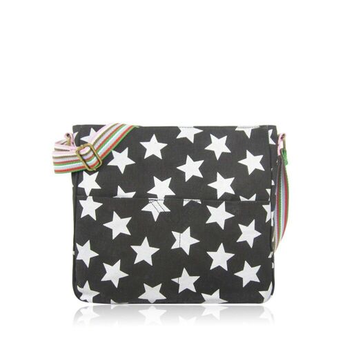 Stars Canvas Cross Body Bag