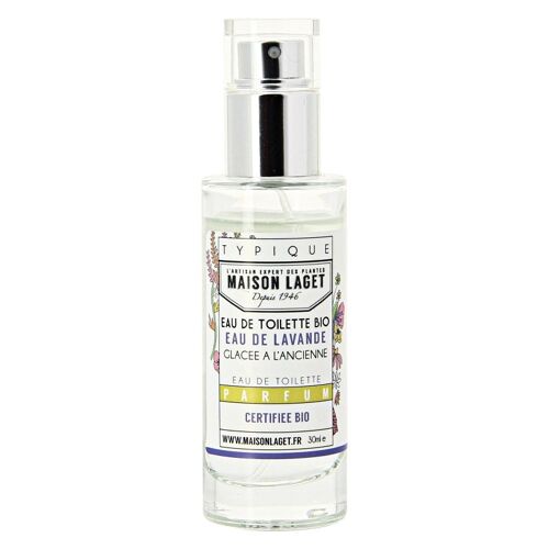 Eau de toilette Bio LAVANDE VRAIE - naturelle - glaçage traditionnel