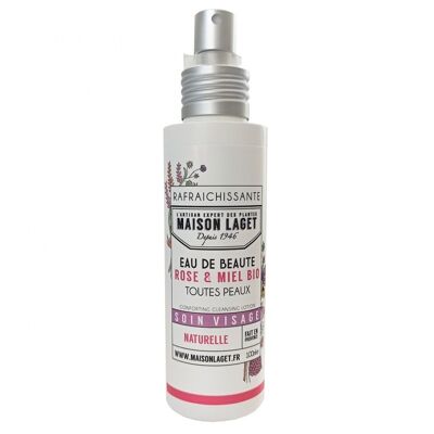 Acqua di bellezza alla rosa bio e miele bio 100ml