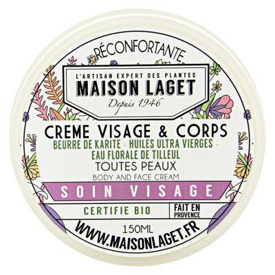 Crème VISAGE et CORPS certifiée Bio - toutes peaux
