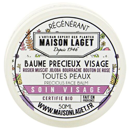 Baume VISAGE de jour certifié bio - nourrissant - Baume précieux©