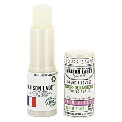 Repairing lip balm certified organic - natural raspberry fragrance