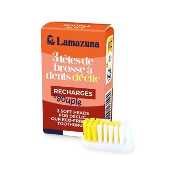 Recharge de 3 têtes de brosses à dents - Lot de 15  (5 boîtes de chaque souplesse) 2