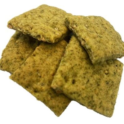 Wild garlic mustard seed crackers - bulk 2 kg