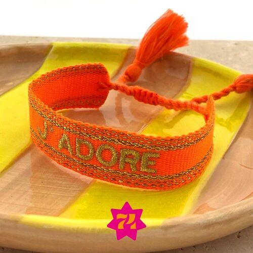 Statement bracelet Orange J'adore gold