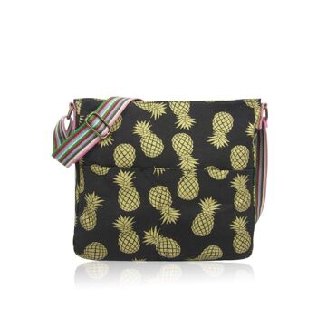 Sac bandoulière en toile ananas 1