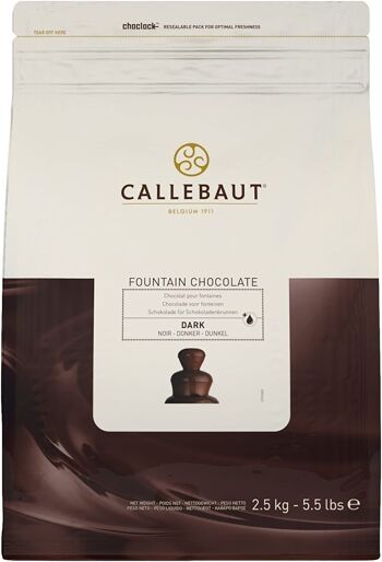 CALLEBAUT - Chocolat Noir pour fontaines (57,6 %)- 2.5 kg 1