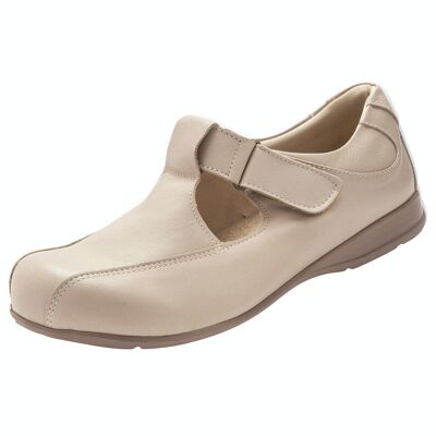 Extra wide T-bar sandals with sensitive feet (1004686 - 0032)