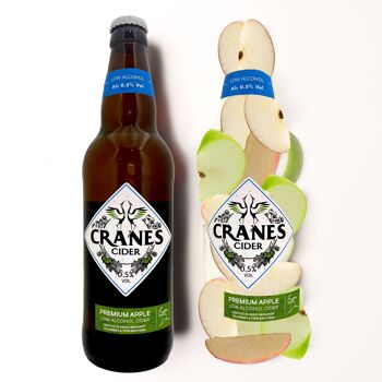 Cranes Cider Premium cidre de pomme à faible teneur en alcool (9x500ml) 1