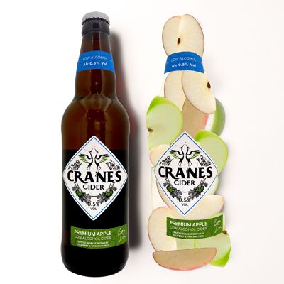 Cranes Cider Premium Low Alcohol Apple Cider (9x500ml)