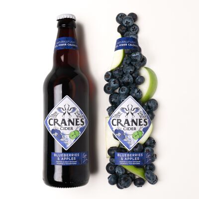 Cranes Cider Blueberries & Apples (9x500ml)