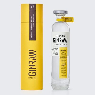 Ginebra Premium GINRAW Original Botanical Gin 70 CL. Pack de regalo