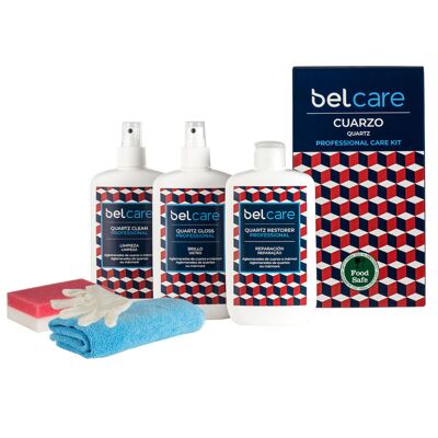 Kit di pulizia del piano di lavoro in quarzo BelCare - Confezione da 6 prodotti