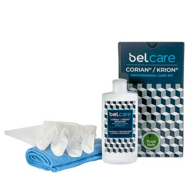 Kit for cleaning Corian and Krion BelCare countertops - Pack of 4 products