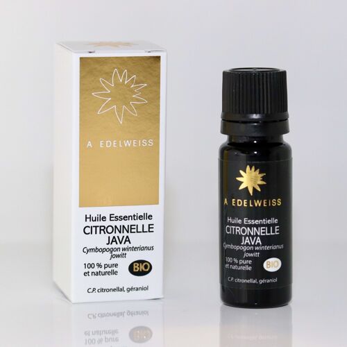 HUILE ESSENTIELLE DE CITRONNELLE DE JAVA BIO - 10 ML