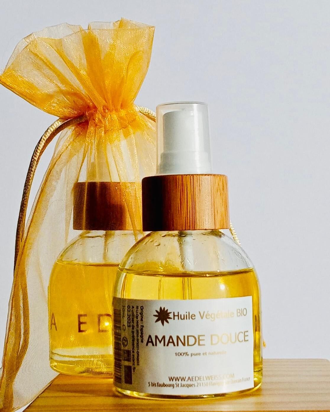 HUILE VEGETALE VIERGE D'AMANDE DOUCE BIO - 50ML