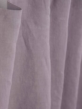 Rideau en lin à languette Dusty Lavender - 91x76" / 230x193cm 4