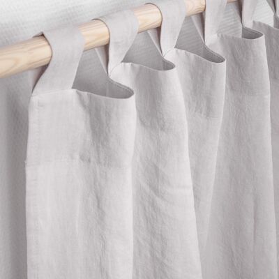 Linen curtain tab top two tone - 53x76" / 135x193cm - Cream