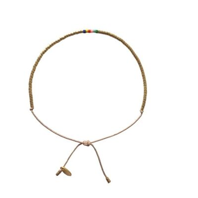 Pulsera fina chapada en oro