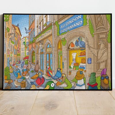 Puzzle 1000 pièces - Pause gourmande à Lyon