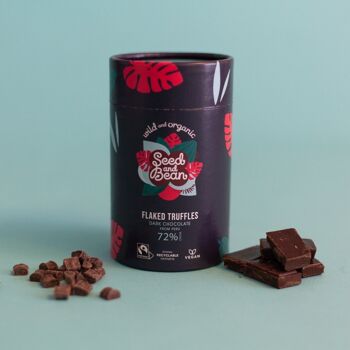 Truffes Flocons Chocolat Noir 150g (72% Cacao) Bio 2