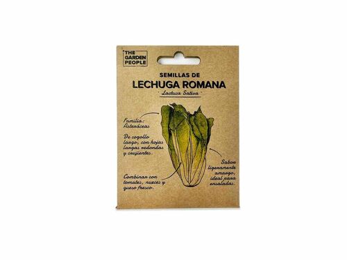 Sobre de semillas de LECHUGA Romana (1u - 1gr)