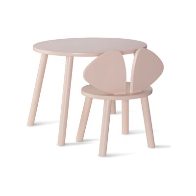 Mouse Chair and Table Set - Rosa