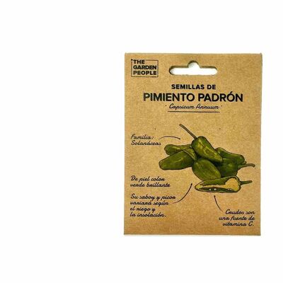 Envelope of Padrón PEPPER seeds (1u - 1gr)