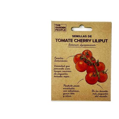 Sobre de semillas de TOMATE Cherry Liliput (1u - 0,1gr)