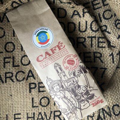 CAFÉ MOKA SIDAMO DE ETIOPÍA EN GRANO 250 GR