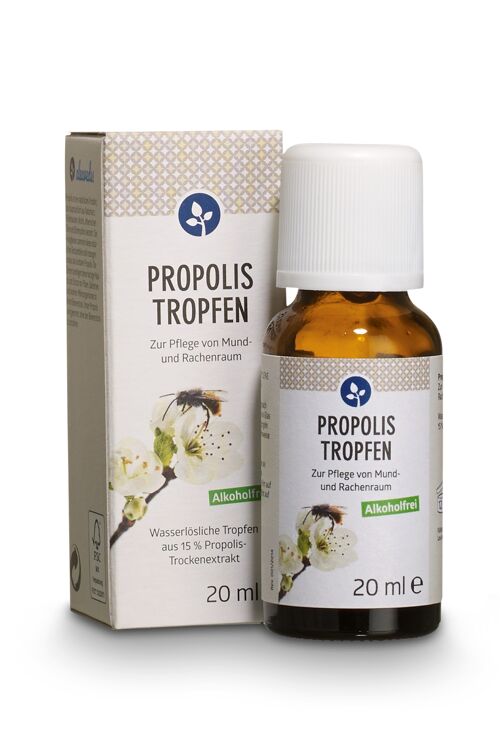 Propolis-Tropfen alkoholfrei 20ml | 15% Propolis-Gehalt | auch zur Einnahme | in der Glasflasche