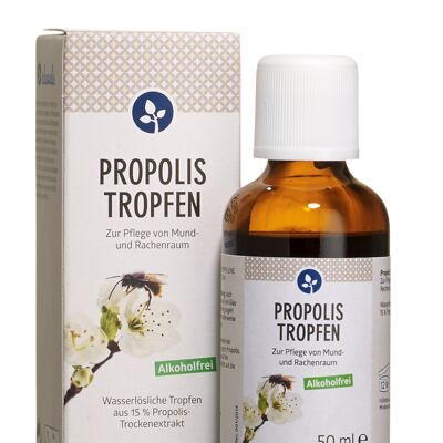 Propolis-Tropfen alkoholfrei 50ml | 15% Propolis-Gehalt | auch zur Einnahme | in der Glasflasche